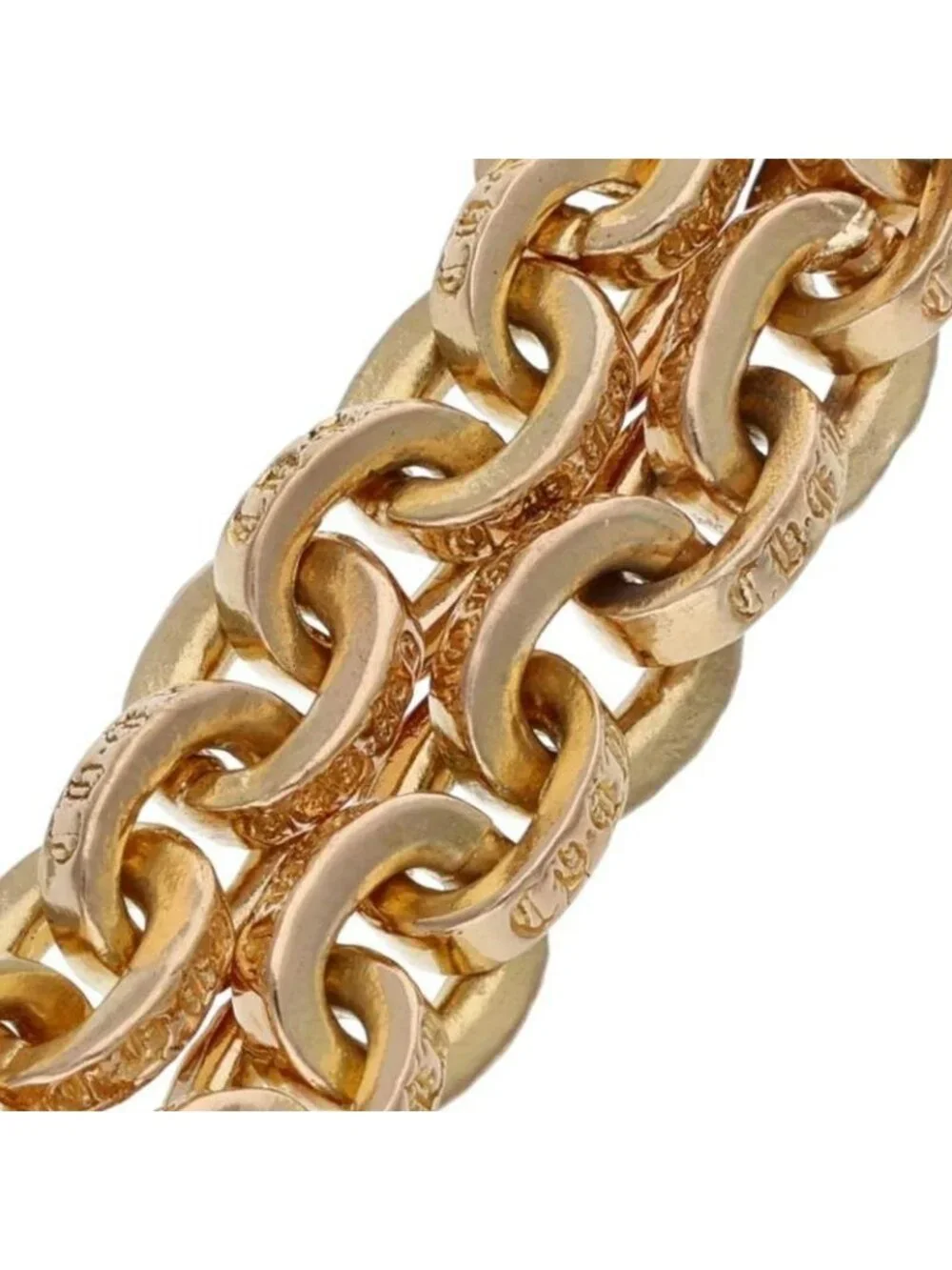 Chrome Hearts 22k Paper Chain Ring Gold